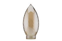 87570 Glas Kerze gedreht Minihalogen Gold Candle bulbs for use with chandeliers, ceiling and wall lamps. 875.70 Paulmann