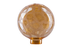 Glass mini-halogen, Globe 80, Crocoisite, gold