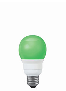 88028 Лампа энергосбер. 60мм. 5Вт, зелен. Е27 880.28 Paulmann