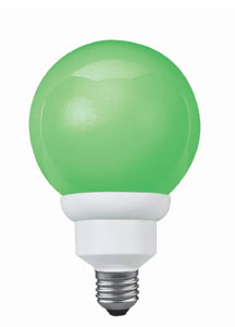 88034 Лампа ESL 230V 15W=75W E27 (D-110mm,H-180mm) зеленый 880.34 Paulmann