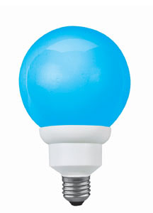 88035 Лампа ESL 230V 15W=75W E27 (D-110mm,H-180mm) синий 880.35 Paulmann