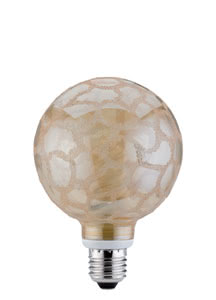 Energy-saving bulb, Global 100, 10 W E27 crocoisite, gold 230 V