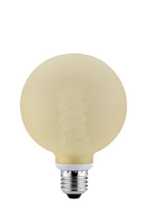 Energiesparlampe Globe 100 11 Watt E27, Eiskristall Bernstein