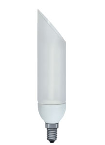 DecoPipe fluocompacte biais 9W E14 Blanc neutre