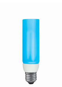 89425 Лампа ESL 230V 11W=60W E27 DecoPipeColor (D-38mm,H-140mm) синий DecoPipe Color  Coloured light, elegantly packed - complete with a good conscience: ESL DecoPipe is an energy-saving lamp designed to look good in all designer lamps. The glass cylinder has a white satin finish, the coloured tube is an ideal combination for creating visual emphasis. 894.25 Paulmann
