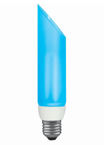 89428 Лампа ESL 230V 11W=60W E27 DecoPipeColor (D-38mm,H-185mm) синий DecoPipe Color  Coloured light, elegantly packed - complete with a good conscience: ESL DecoPipe is an energy-saving lamp designed to look good in all designer lamps. The glass cylinder has a white satin finish, the coloured tube is an ideal combination for creating visual emphasis. 894.28 Paulmann
