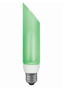 DecoPipe fluocompacte Color biais 11W~60W E27 185mm 38mm Vert