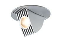Premium faretto ad incasso Bow LED orient. 65° 1x6,5W 230V/350mA 100mm Allu