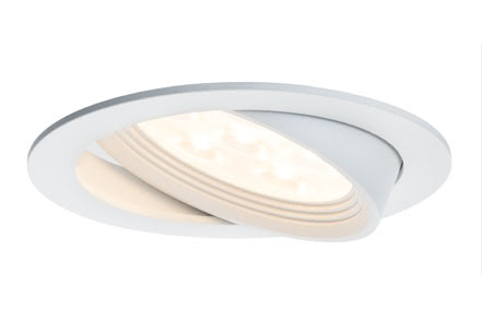 92602 Светильник Albino schw LED 1x7,2W, белый Elegant material вЂ“ high-quality finish. The individually swivelling LED recessed luminaires in the Premium Line offer efficient but homelike warm white LED light and meet the most stringent standards for material quality and design. 926.02 Paulmann