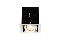 Premium line recessed light set, Cardano LED1, Matt white, single set