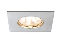 92761 EBL Coin LED 1x6,5W 51mm eckig Eisen-geb The Coins are innovative and user-friendly recessed spotlights that are suitable for new installations as well as replacing existing installations. Since they are exceptionally flat, they can be installed in ceilings with a cavity of only 30 to 35В millimetres. From 50В centimetres to 5В metres or more вЂ“ you determine the spacing between the lights! The simple and tool-free linking of single luminaires using quick clips save more than just time and stress вЂ“ thanks to energy-efficient LED technology with very lower power consumption, the Coins are also easy on the wallet. 927.61 Paulmann