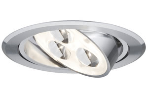 93541 Светильник M?bel EBL Set drilled LED schw 3x3W Alu The right choice for all situations in which you need to install at a shallow installation depth: The Micro Line high-power LED furniture recessed luminaire set can be swivelled in two directions to provide lighting accents from the ceiling onto the walls, for example. 935.41 Paulmann