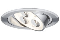 93542 Светильник M?bel EBL Set drilled LED schw 1x3W Alu The right choice for all situations in which you need to install at a shallow installation depth: The Micro Line high-power LED furniture recessed luminaire set can be swivelled in two directions to provide lighting accents from the ceiling onto the walls, for example. 935.42 Paulmann