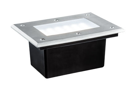 93797 Spec. EBL Floor LED 3W Edelstahl Tough in every way: This stainless steel recessed luminaire, thanks to its protection class IP67, is guaranteed waterproof, rust-free and suitable for installation in exterior spaces subject to pedestrian traffic вЂ“ the вЂњSpecial Line FloorвЂќ can stand up to up to 500В kg weights without problems. 937.97 Paulmann