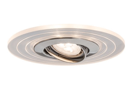 Recessed light set, Two Step with LED Ring Brushed iron