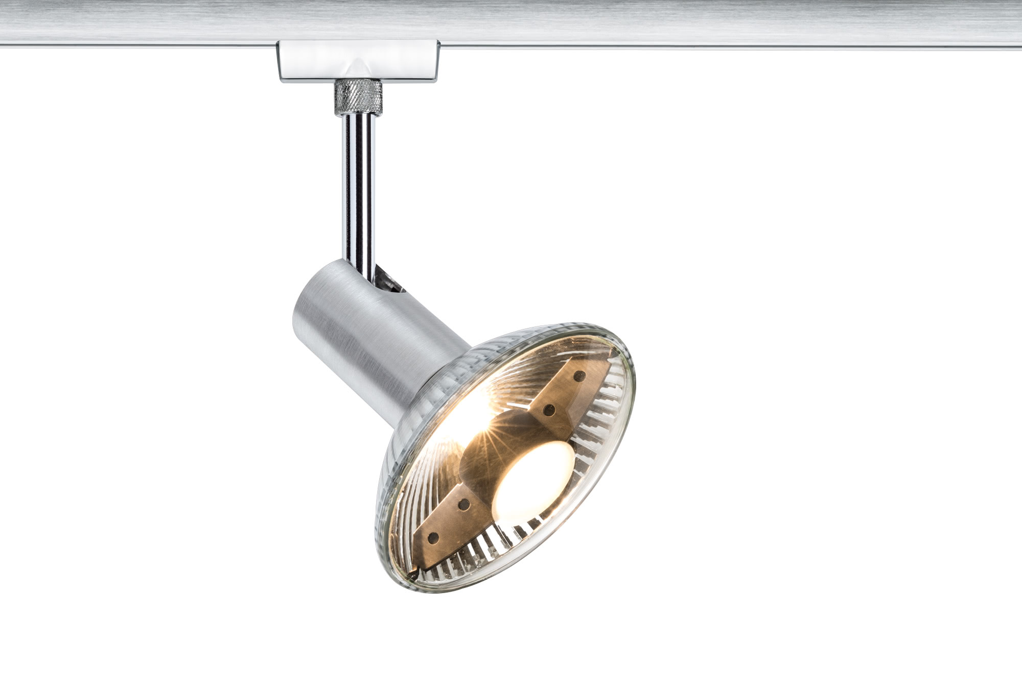 95152 Св-к ProRail Barelli max.75W GZ10 Al-g The minimalist VariLine Spot Allegro can be combined with a GU10 lamp of your choice with a max. output of 75W. Create two separate illumination scenarios in one room with just one rail from the VariLine 2-phase rail system. 951.52 Paulmann