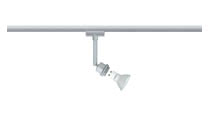 95182 Светильник URail LED Spot 1x3,5W GZ10, хром матовый The URail rail luminaire -DecoSystems- is delivered without a lamp shade for the bulbs, meaning the lamp shade must be ordered separately. This way, you can add your very own personal touch to the luminaires. Using additional luminaires from the URail range, you can create your very own individual rail system with a total output of up to 1,000В watt. 951.82 Paulmann