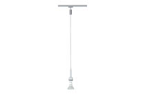 95183 URail LED Pendel 1x3,5W GZ10 Chr-m The URail rail pendant -DecoSystems- is delivered without a lamp shade for the lamps, meaning the lamp shade must be ordered separately. This way, you can add your very own personal touch to the luminaires. Using additional luminaires from the URail range, you can create your very own individual rail system with a total output of up to 1,000В watt. 951.83 Paulmann