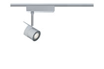 95219 URail L+E Spot Power LED 1x8,2W chr-m The URail rail luminaire -PowerLED- is equipped with LED technology and is compatible with all URail items. In combination with the corresponding URail components, you can create your own individual lighting system with a total output of up to 1,000В watt. If you plan to regulate this system with a dimmer, we recommend selecting a URail product with halogen technology 952.19 Paulmann
