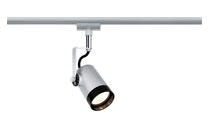 95229 URail Spot Scale 1x40W GU10 Chr-m The URail rail luminaire -Scale- is equipped with LED technology and is compatible with all URail items. In combination with the corresponding URail components, you can create your own individual lighting system with a total output of up to 1,000В watt. 952.29 Paulmann
