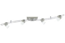 96525 Светильник потолочный Verbier S-форма 4X35W, Verbier, the 4-lamp Halogen 12В volt rail system with a total output of 140В W, features energy-saving 12В volt technology. The brilliant halogen light, which can be infinitely regulated using a conventional dimmer, creates a pleasant atmosphere in any living area. The system is suitable for wall and ceiling mounting. 965.25 Paulmann