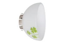 Wire+Rail System Abat-jour Extra Lampshade Sheela max.1x20W Opale/Vert Verre