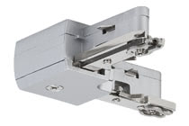 97648 L-коннектор U-Rail, хром матовый You can design L-shaped installations with this connector. It is one of many modular parts from the URail series. Used together with additional components, it allows you to design your own ideal personal 230В volt URail rail system. The system is designed for a total output of 1,000В W and for the operation of LED luminaires, luminaires with energy-saving lamps and halogen luminaires. 976.48 Paulmann