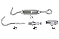Système Câble Light&Easy Kit de traction non isolé Zingé Métal
