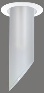 Deco Kit Spots en Saillie fluo déco biais 3x11W 230V E27 66mm Blanc/Alu Zinc