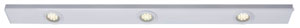 Home&Office Flatline LED Bajo mueble 3x1W Blanco 230/12V Metal/Tulipa
