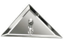Star triangular 10x10W 105VA 230/12V G4 espejo plata Metal/Cristal