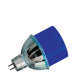 Déco-Cylindre Réflecteur halogène BAB flood 38° SB 20W GU5,3 12V 51mm Bleu