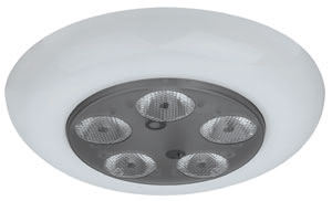98838 Светильник встраиваемый круглый LED 1x(5x3W) белый (смена цвета) (IP23, cd 400) Two million colours - united in just one light. Thanks to LED technology, continuous adjustment of any required colour combination is possible using a push button. A useful life of 50,000 hours means practically no maintenance. Also suitable for creating lighting effects in wet-duty rooms, for example when creating time-related lighting moods in the bathroom. 988.38 Paulmann