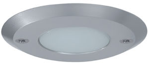 Profi EBL LED 0,25W 12V 84mm Nickel satiniert/Opal/Metall/Kunststoff