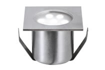 98871 Светильник встраиваемый LED 4x0,6W IP 65 сталь The Mini Special Line floor recessed luminaire gives you the option of creating lighting accents outdoors as well as indoors. This stainless steel recessed luminaire conforms to protection class IP65, which guarantees to be protected from spray from all directions and to be rust-free. It is suitable for installation in exterior areas subject to pedestrian traffic вЂ“ the Mini Special Line can withstand a weight of up to 500В kg without any problem. 988.71 Paulmann
