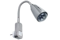 Plug-in luminaire, max.1x40W, Flexus I, 230V, E14, Brushed iron
