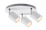 60348 Spotlight LED 3x3,5W Tube IP44 Rondell 230V, White/chrome