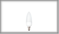 28016 Flamme LED 1W E14 230V 40mm Blanc