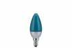 28029 LED candle 0.6 W E14, blue 230 V