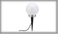 29039 LED Gardenball RGB skewer lamp 3x1W IP65 Opal 12V Plastic/Metal