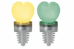 3855 TIP LED Party Cork Heart 2-Green + Yellow