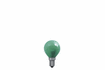 40123 Light bulb, drop 25 W E14, green 230 V