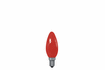 40221 Light bulb, candle 25 W E14, red 230 V
