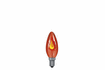 53001 Light bulb, flickering candle 3 W E14, red 230 V. Наличие на складе: 0 шт.