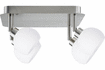 60145 Spotlight, energy-saving bulb, 4x9 W Wolbi 230V, GZ10, brush. iron / white 98,95 