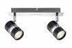 60187 LED Spotlight 2x3.5W Nevo 230V, black/chrome