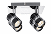 60189 LED Spotlight 4x3.5W Nevo 230V, black/chrome
