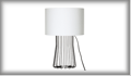 70183 Table lamp, Bresca black, white, metal, fabric 43,95 