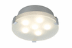 70279 Xeta ceiling lamp 15 W LED Chrome matt, metal, glass