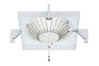 70298 DS ceiling lamp basic square 4,8/12 W Brushed aluminium, white, metal 152,90 . Наличие на складе: 2 шт.